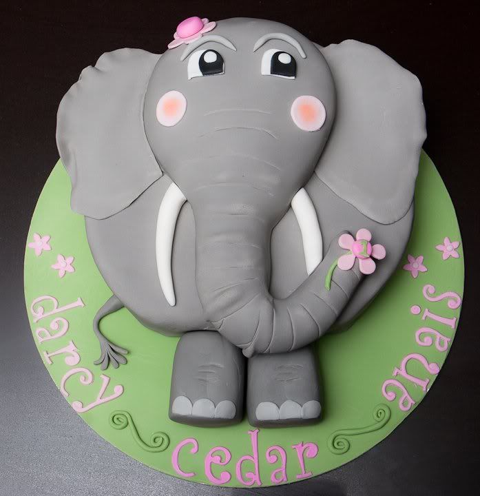 Elephant Birthday Cake