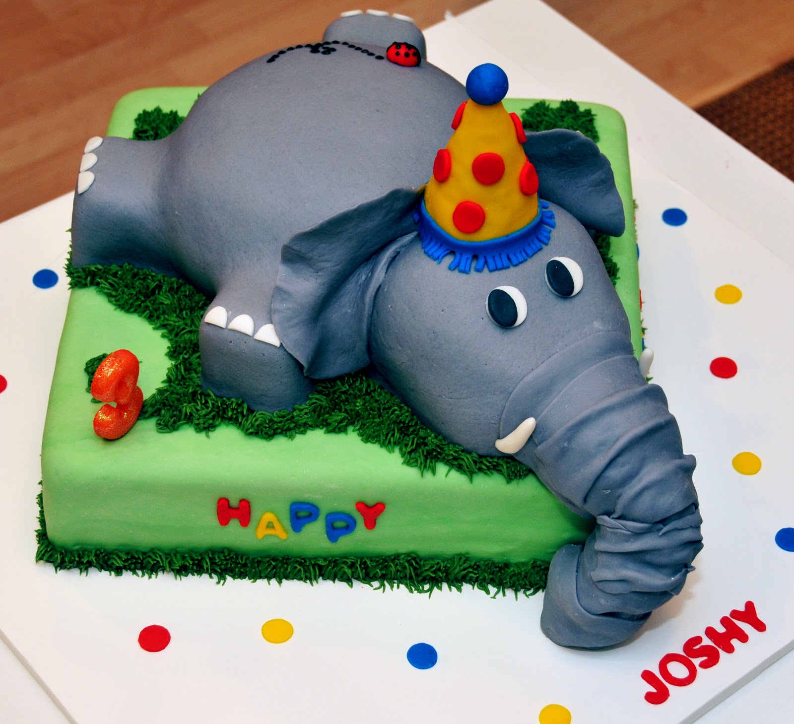 Elephant Birthday Cake