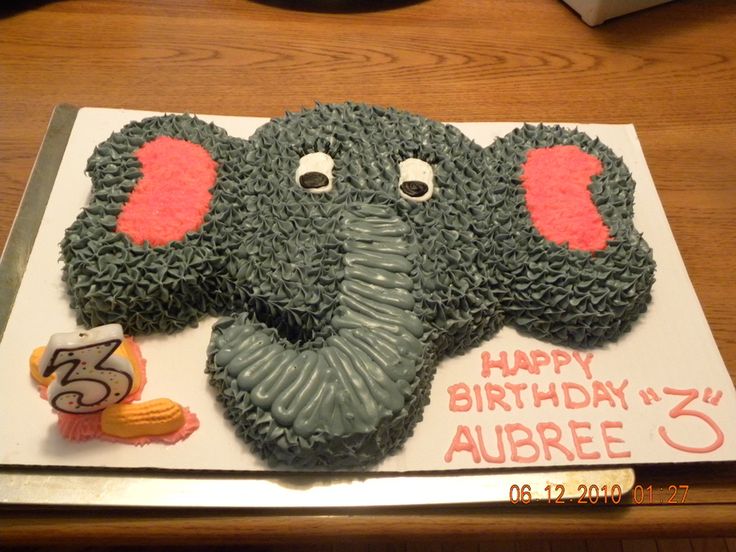 Elephant Birthday Cake