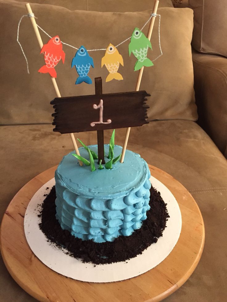 Fishing Birthday Party Cake