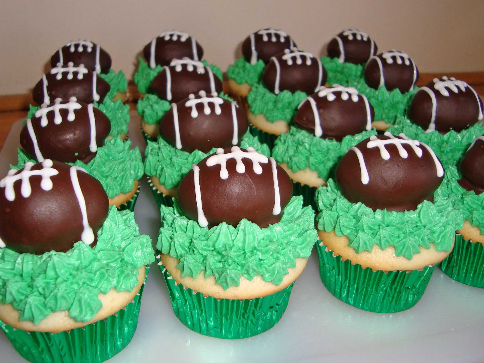 Football Cupcake Cake Ideas