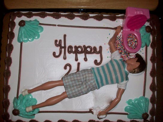 Funny 21st Birthday Cake