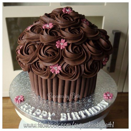 Giant Chocolate Cupcake