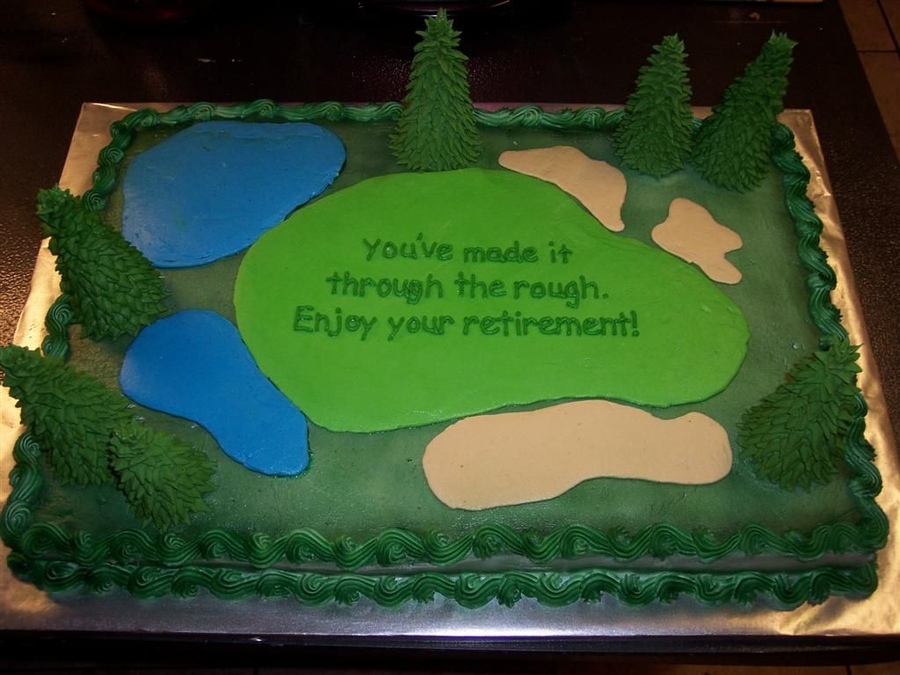 Golf Retirement Cake Ideas