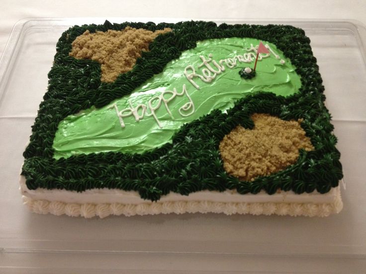 Golf Retirement Cake