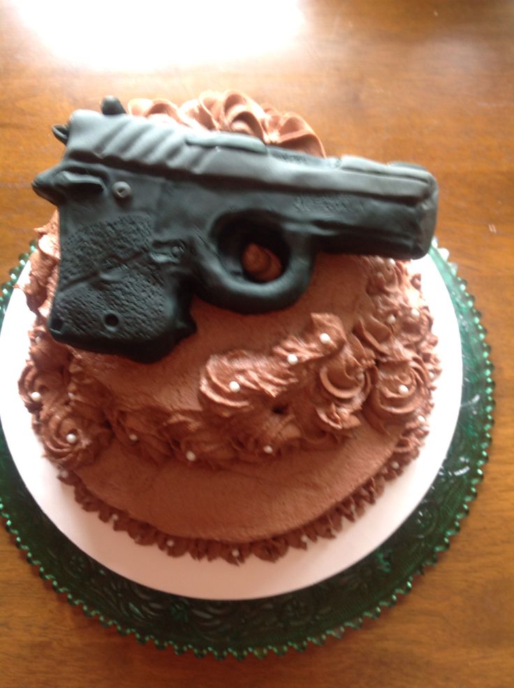 Gun Birthday Cake