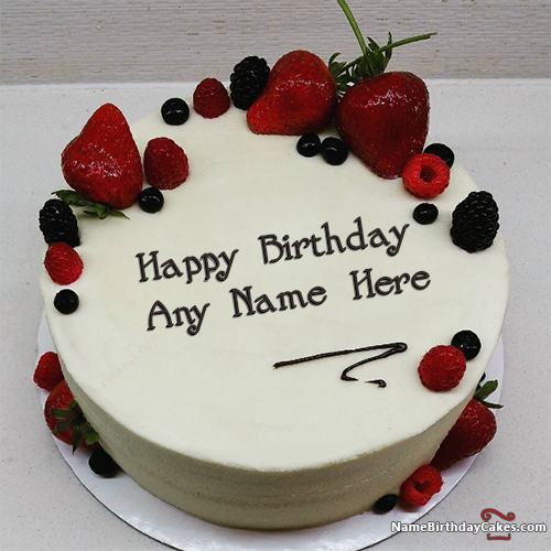 Pictures On Happy Birthday Cake Name