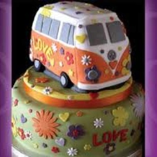 Happy Birthday Hippie Volkswagen Bus