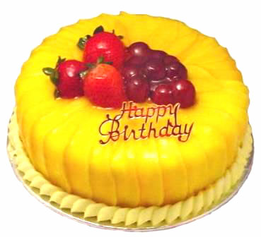 Happy Birthday Mango Cake