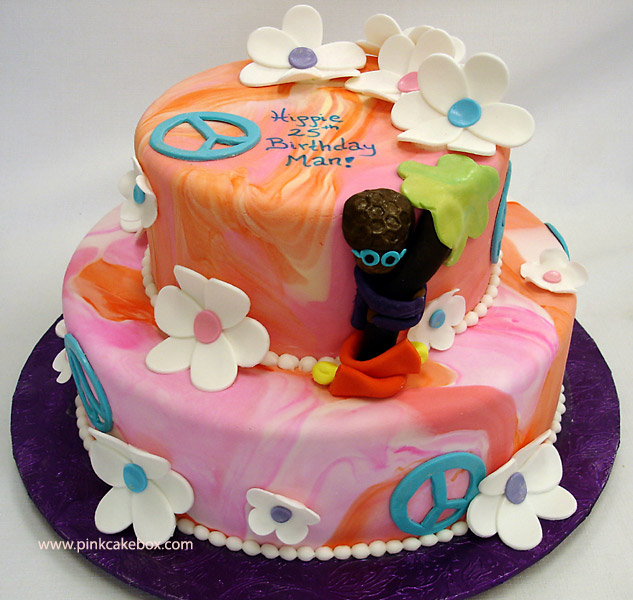 Hippie Birthday Cake