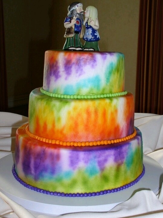 Hippie Wedding Cake