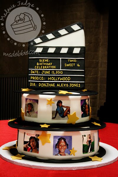 Hollywood Sweet 16 Birthday Cake