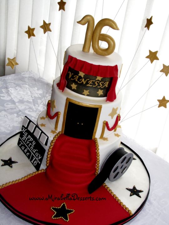 Hollywood Sweet 16 Cake