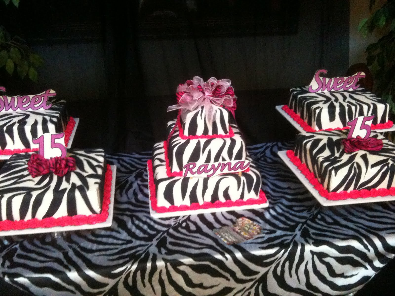 9 Photos of Tiered Cakes With Hot Pink Zebra Print