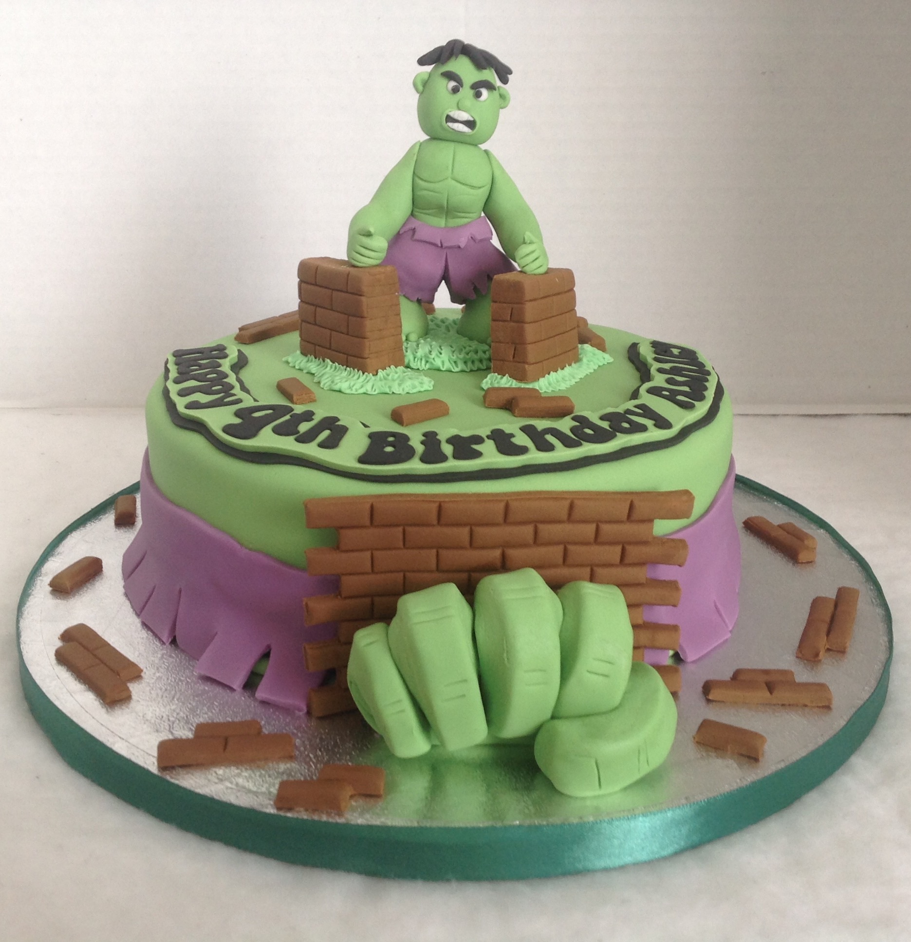 Hulk Birthday Cake