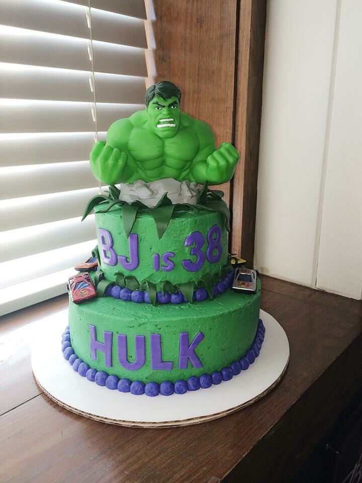 Hulk Birthday Cake