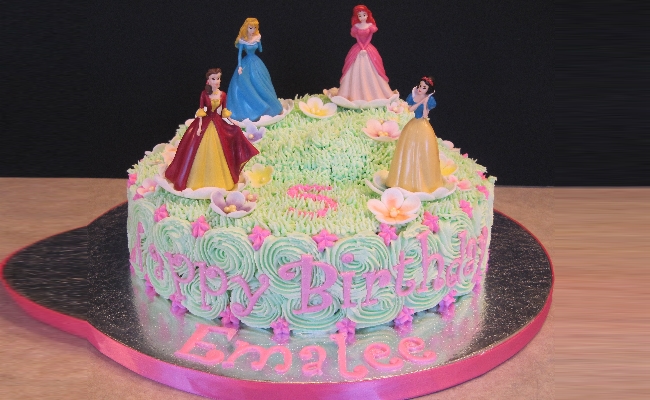 Little Girl Princess Birthday Cake