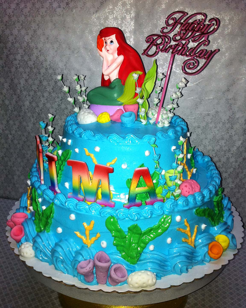 Little Mermaid Birthday Cake