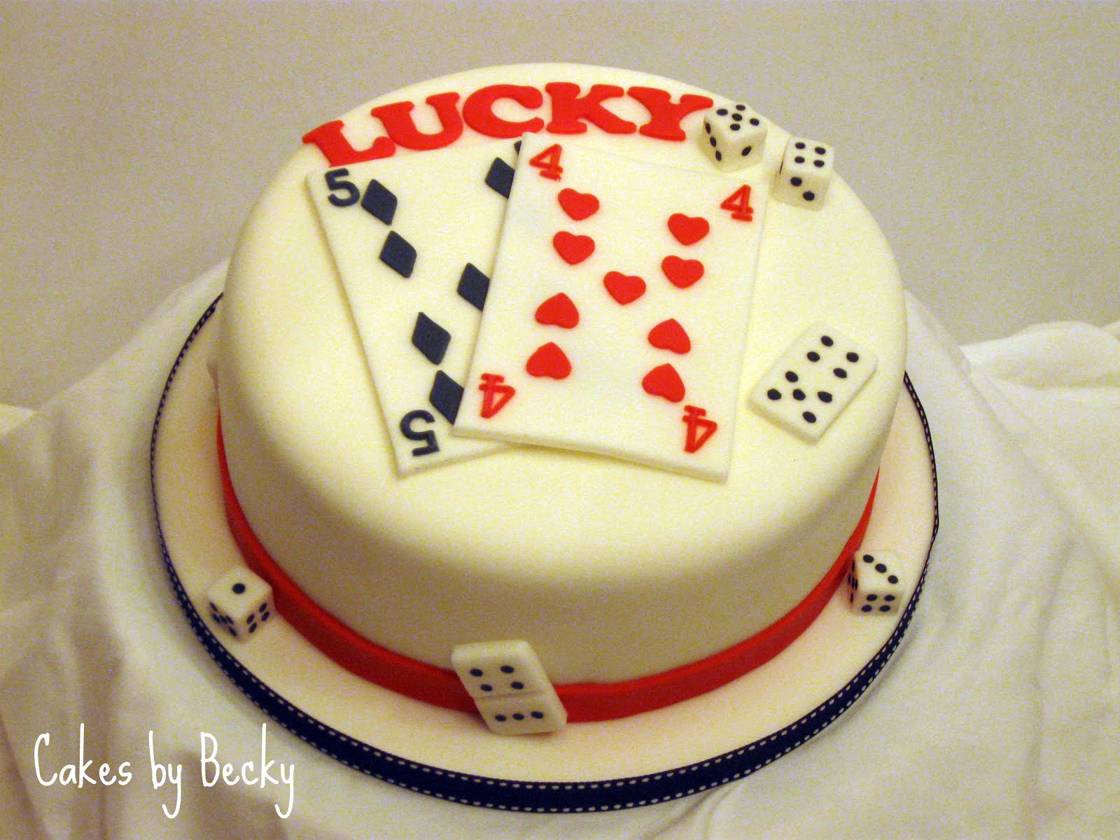 Lucky Casino Birthday Cake