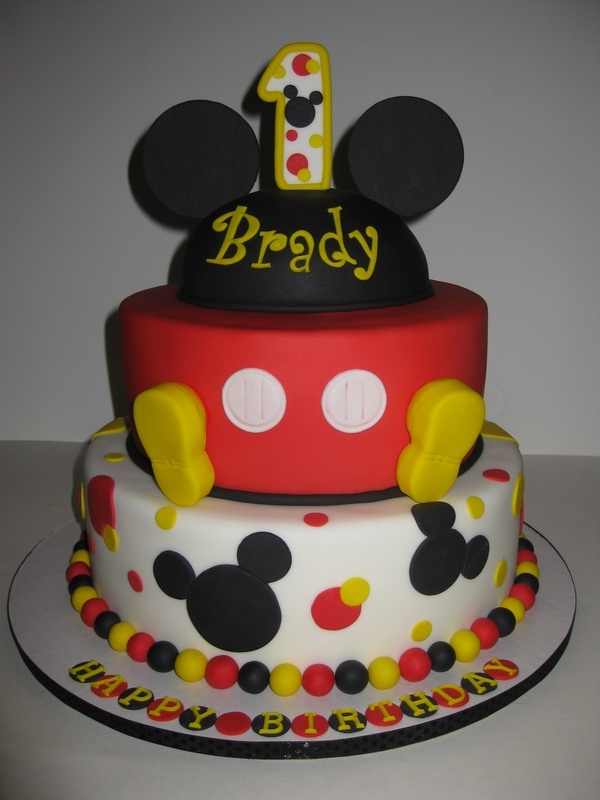 Mickey Mouse 1st Birthday Cake