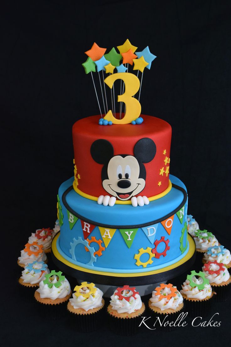 Mickey Mouse Birthday Cake