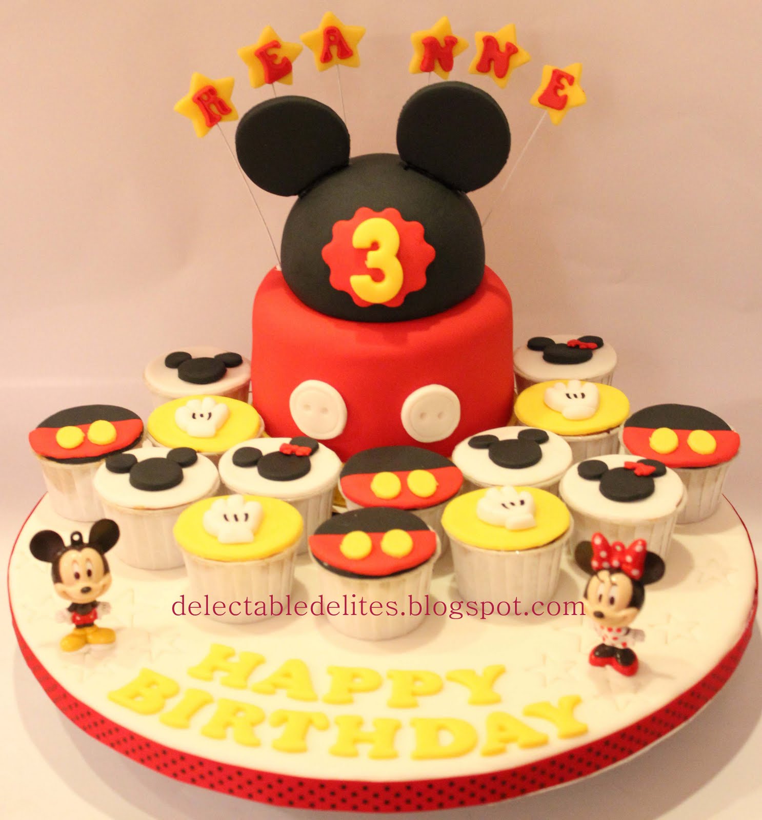 13 Photos of Mickey Mouse Birthday Cupcakes In Cake In Zebra