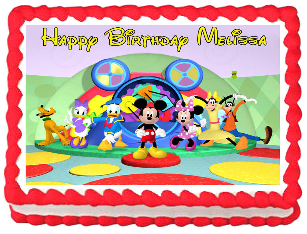 Mickey Mouse Clubhouse Edible Cake Image