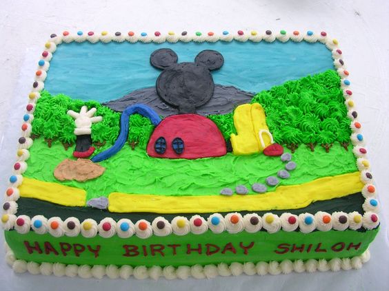 Mickey Mouse Clubhouse Sheet Cake