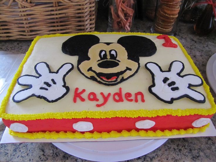 Mickey Mouse Sheet Cake