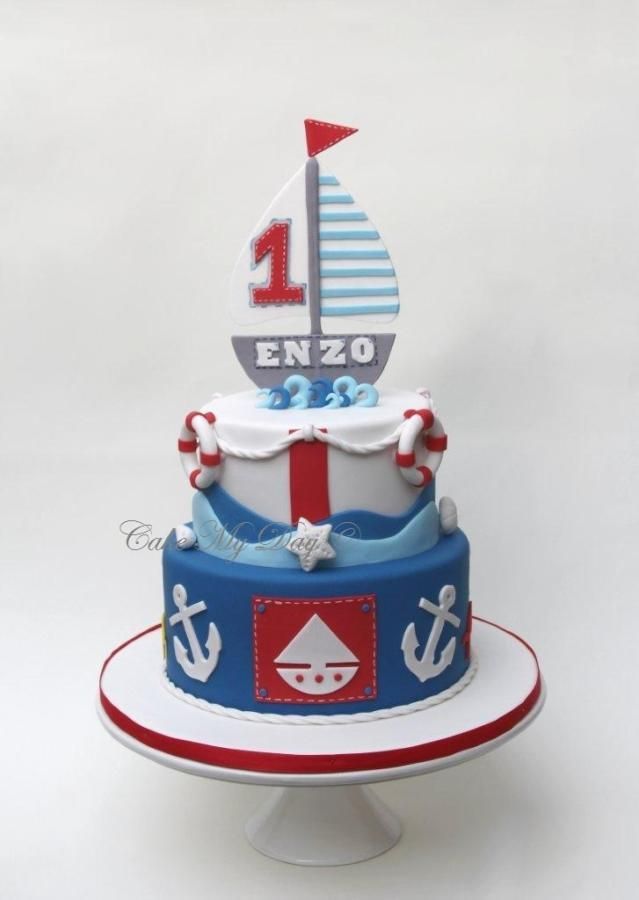 Nautical Birthday Cake