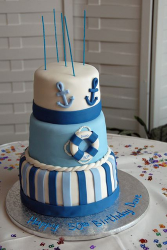 Nautical Birthday Cake