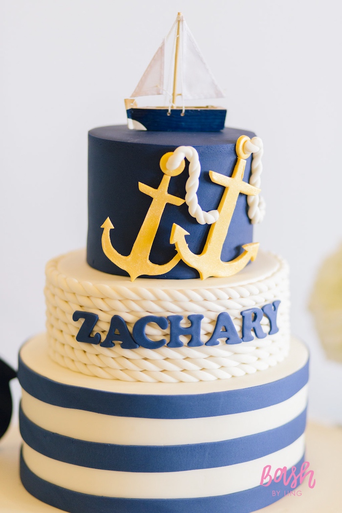 Nautical Birthday Party Cake