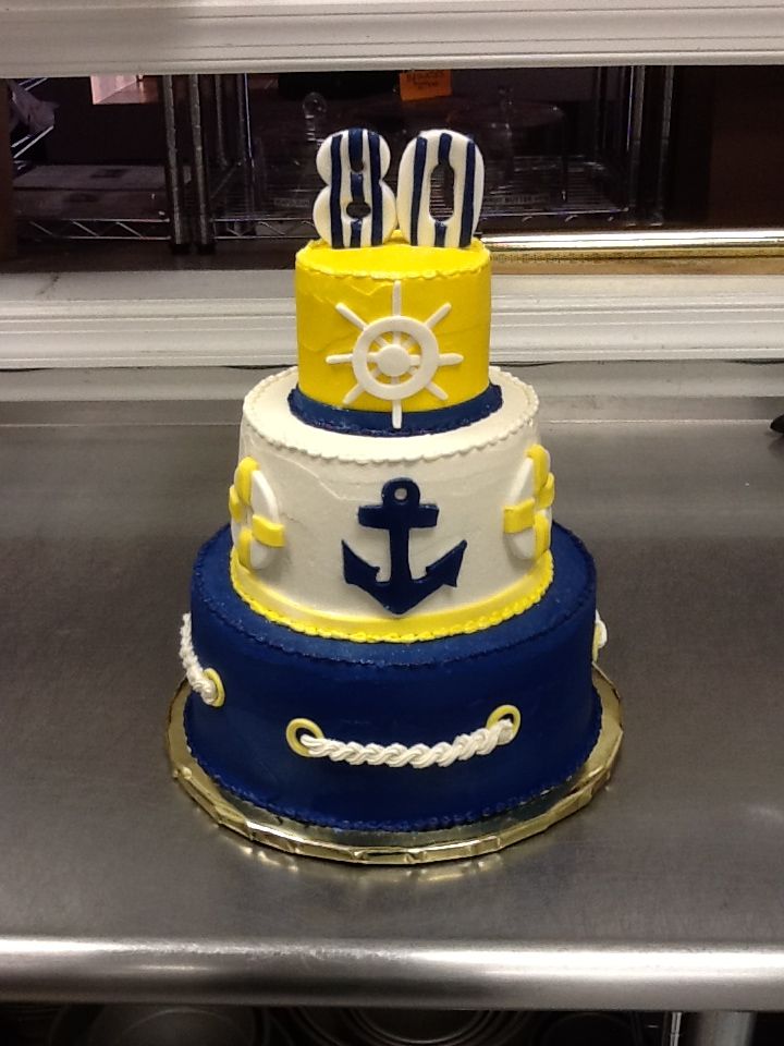 Nautical Theme Birthday Cake