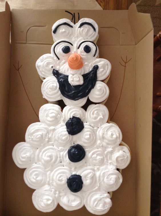 Olaf Birthday Cake Cupcakes