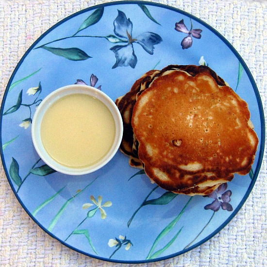 Pineapple Pancakes with Coconut Sauce