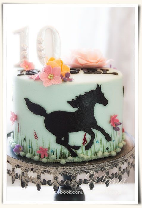 7 Photos of Horses 9 Year Old Girl Birthday Cakes