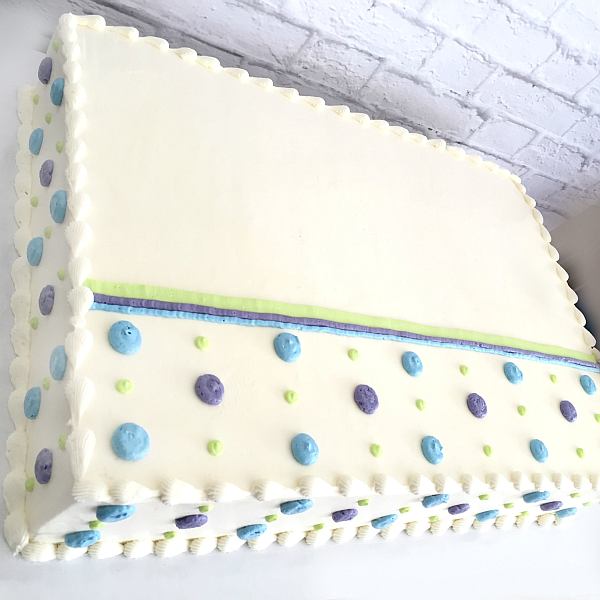 Polka Dot Sheet Cake