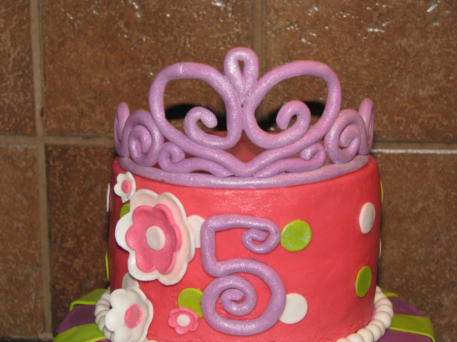 Princess Birthday Cake Flowers