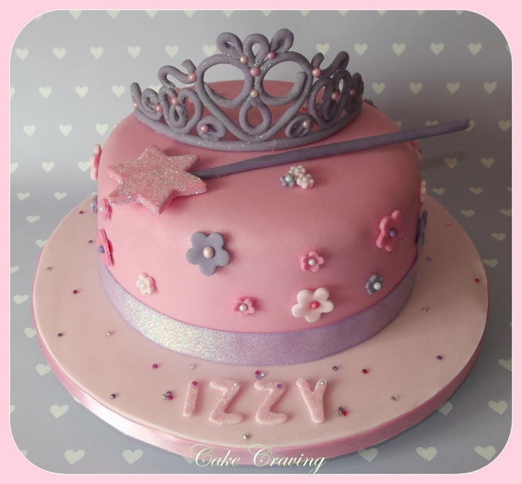 Princess Tiara and Wand Cake