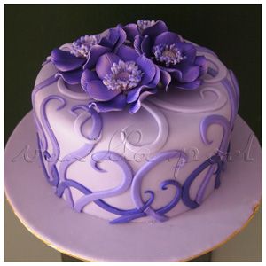 8 Photos of 1 Tier Fondant Birthday Cakes