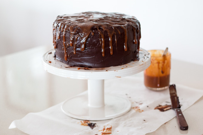 Salted Caramel Chocolate Cake Birthday