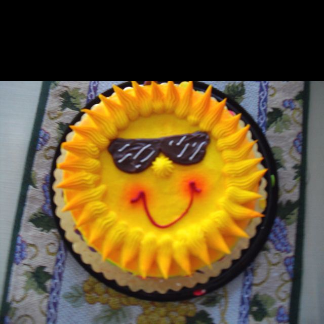 Sun Birthday Cake Ideas