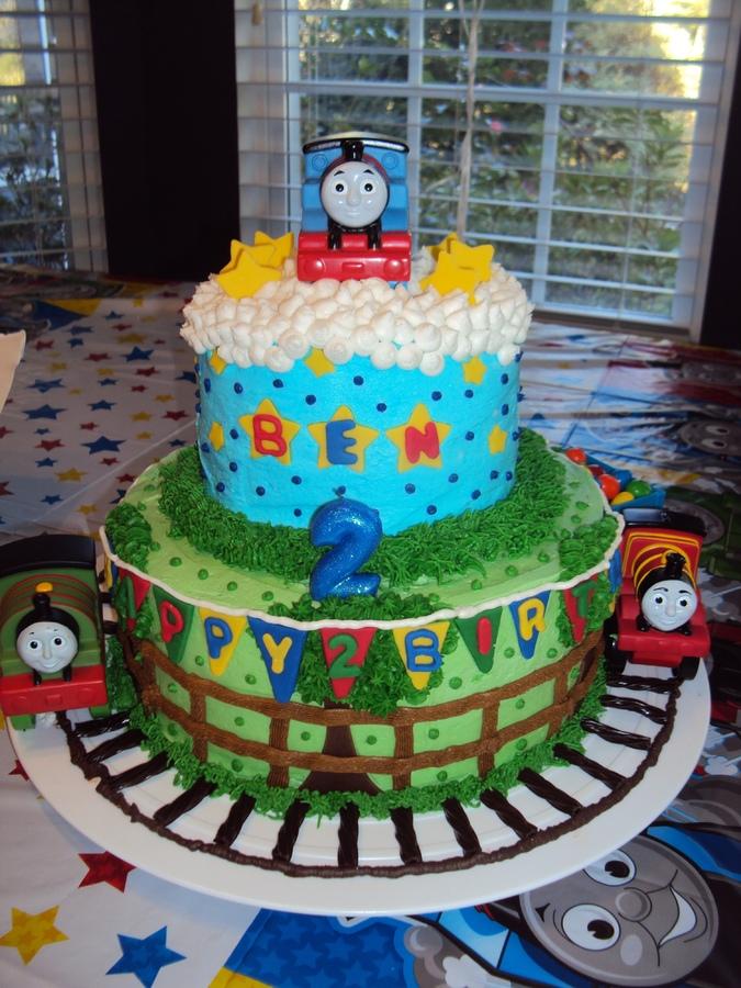 Thomas the Train Two Tier Birthday Cake