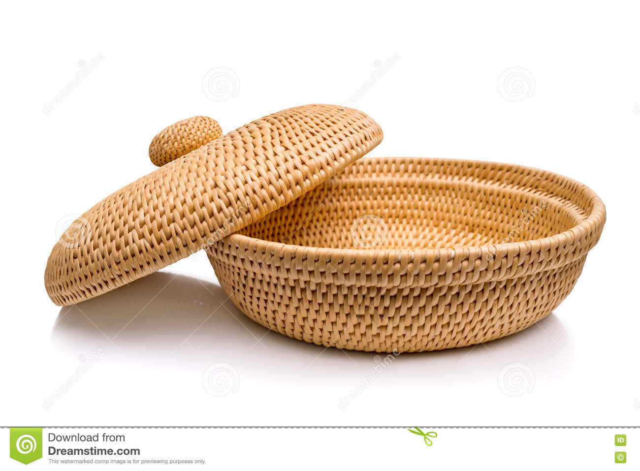 Wicker Baskets with Lids