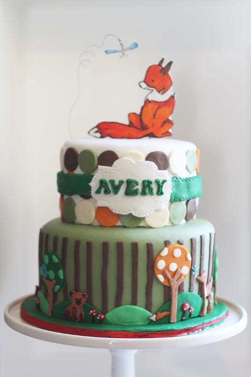 10 Photos of Woodland Fox Birthday Cakes