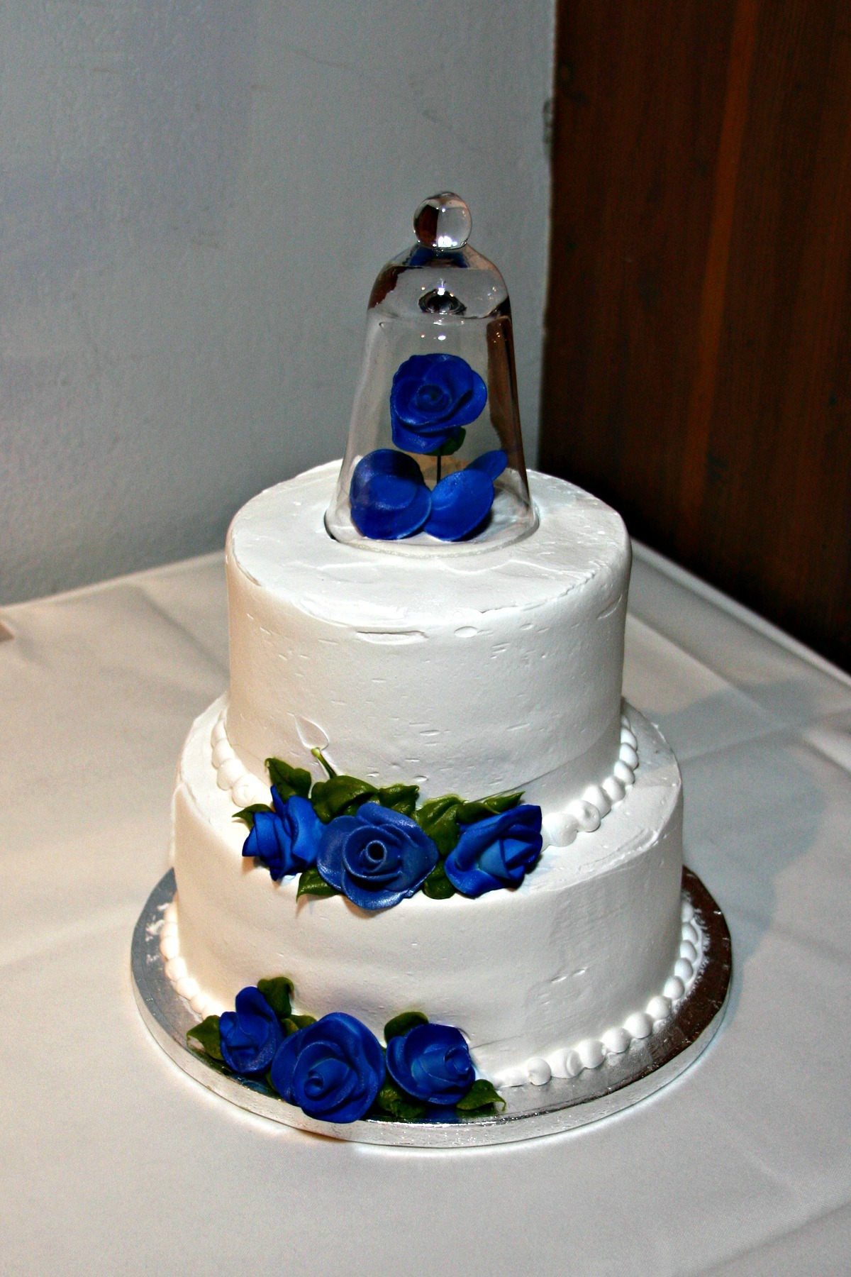 10 Blue 2 Tier Wedding Cakes Photo 2 Tier Wedding Cake Royal