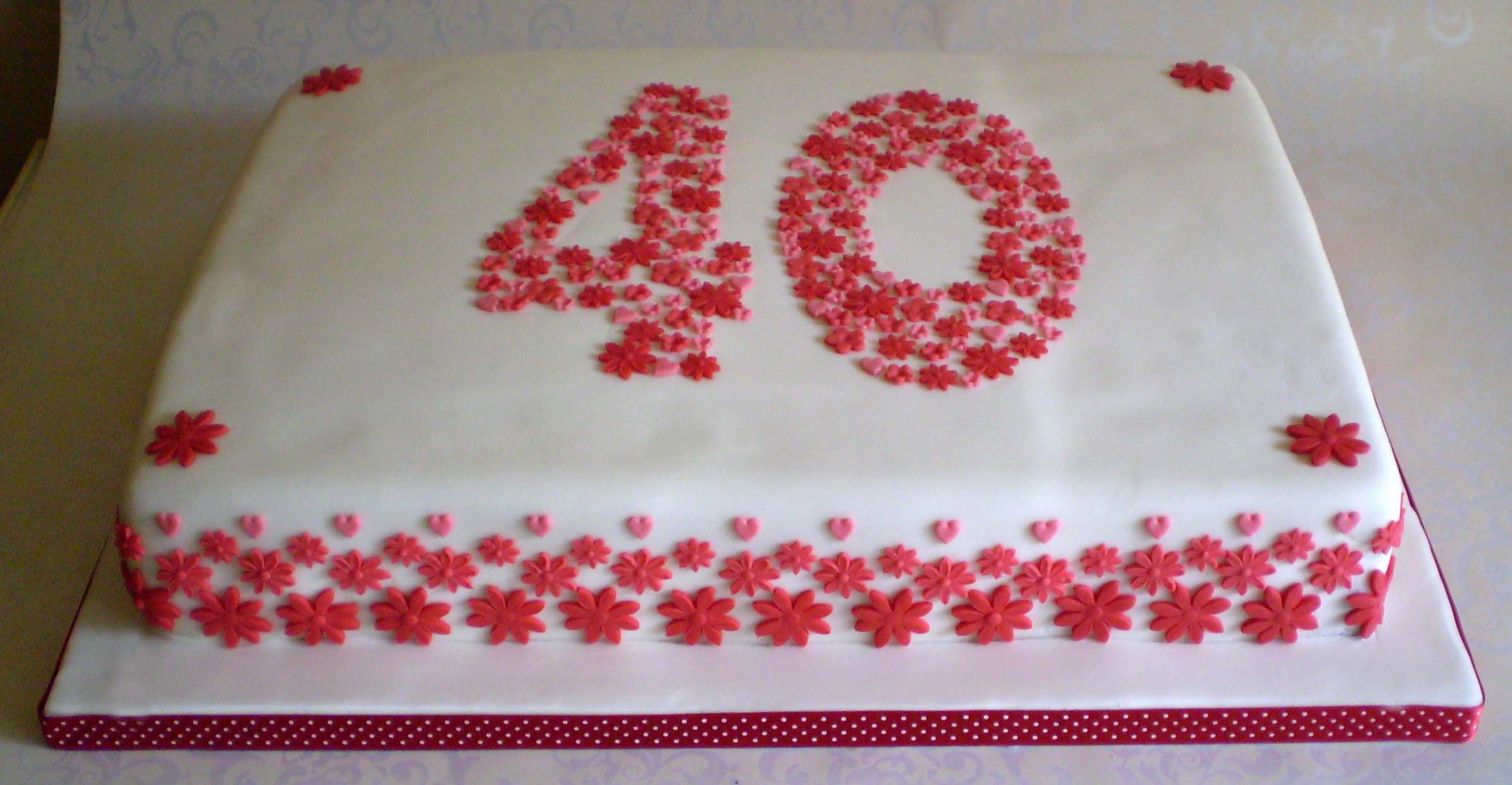 40th Wedding Anniversary Cake