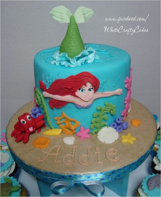 Ariel Little Mermaid Birthday Cake