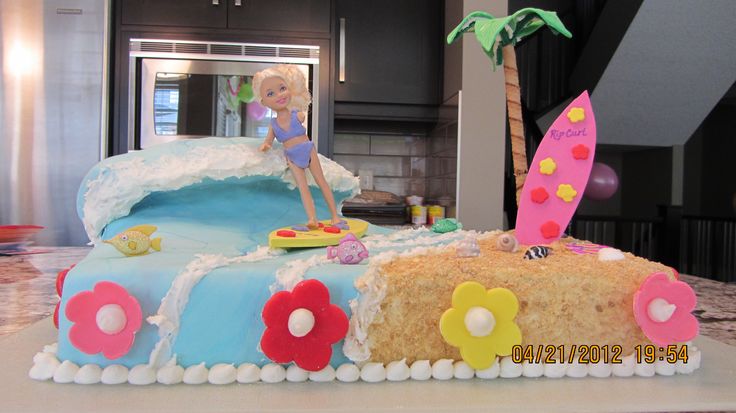 Bethany Hamilton Surfing Cake