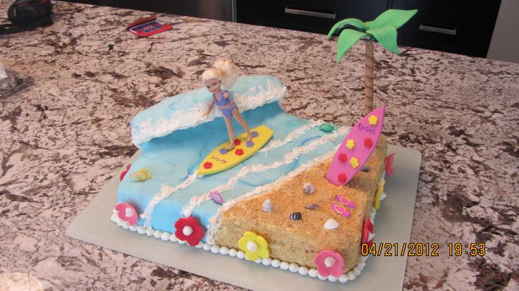 Bethany Hamilton Surfing Cake